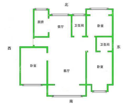 万润绿景园3室2厅2卫146㎡