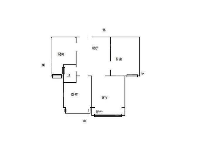 泰和世家（北区）2室2厅1卫92㎡