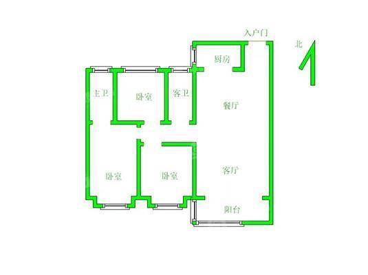 碧桂园江山印3室2厅2卫113㎡