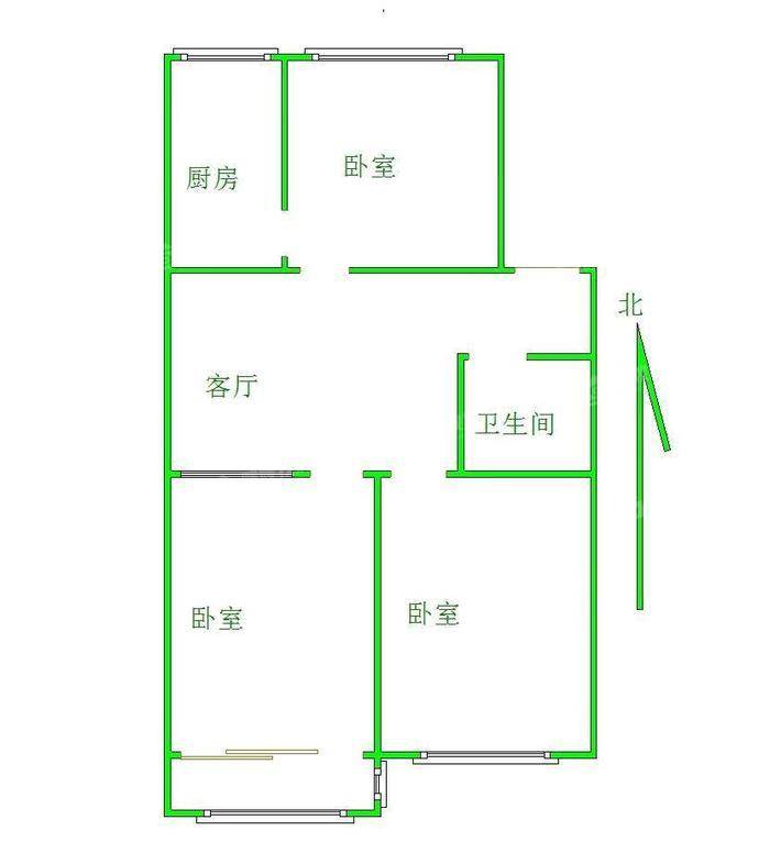 西环小区3室2厅1卫85㎡