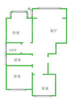 天成名著一期3室2厅1卫99㎡