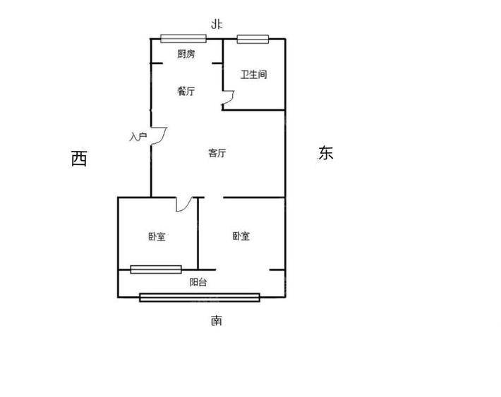 二塑宿舍（隆华小区）2室1厅1卫97㎡