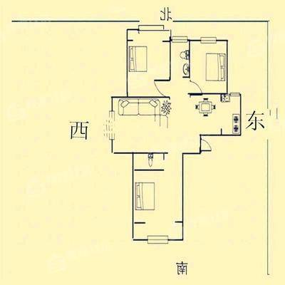 万润绿景园3室2厅2卫130㎡