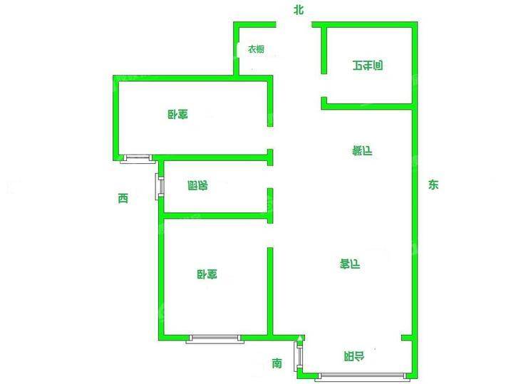 凤凰城（C区）2室2厅1卫95㎡