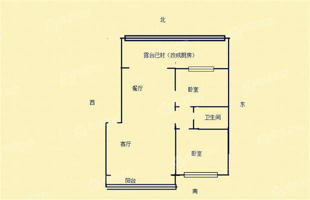 广厦小区2室2厅1卫77㎡