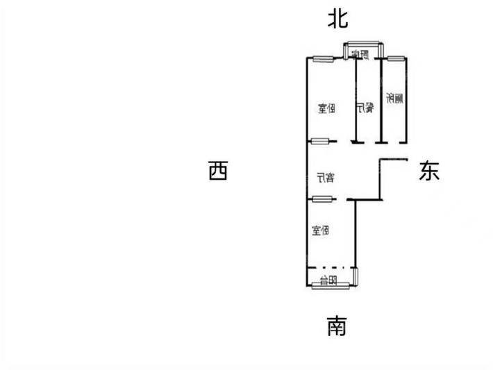 二塑宿舍（隆华小区）2室1厅1卫68㎡