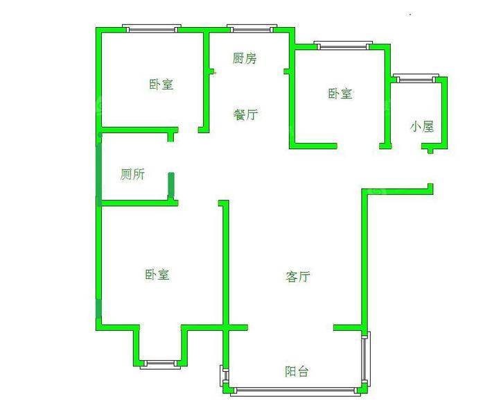 泰和世家（北区）3室2厅1卫122㎡