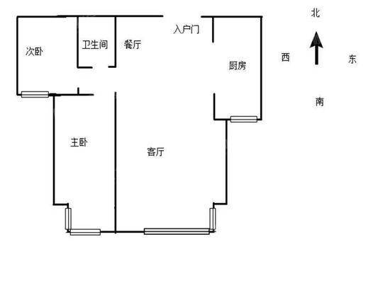 宏宇亚龙湾2室2厅1卫91㎡