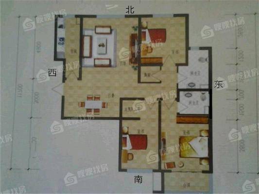 凤凰城（C区）3室2厅2卫135㎡