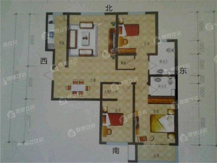 凤凰城（C区）3室2厅2卫135㎡