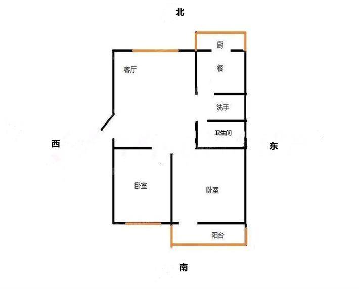 欣欣家园2室2厅1卫82㎡