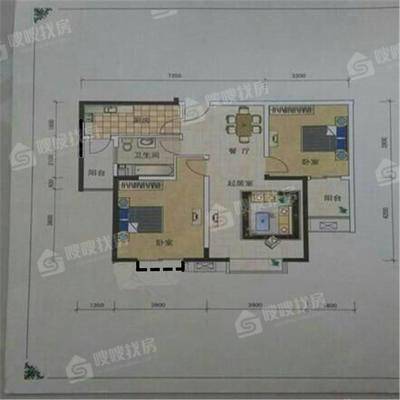 宏宇城（C区）2室2厅1卫92㎡