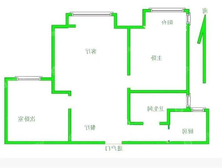 阿尔卡迪亚锦绣天地B区2室2厅1卫77㎡