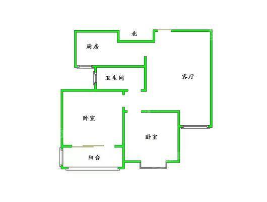 凤凰城（B区）2室2厅1卫73㎡