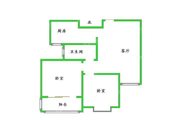 凤凰城（B区）2室2厅1卫73㎡