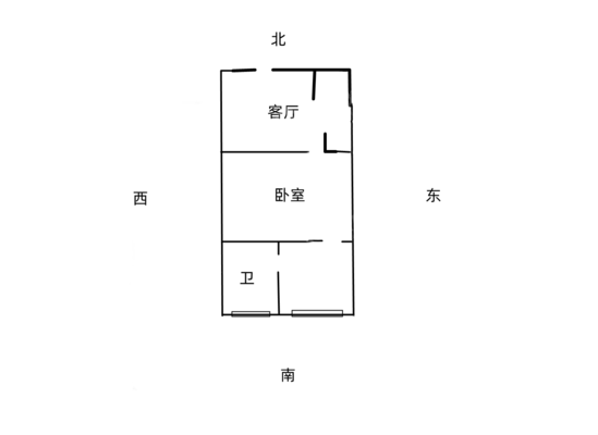 南湖小区1室1厅1卫29㎡