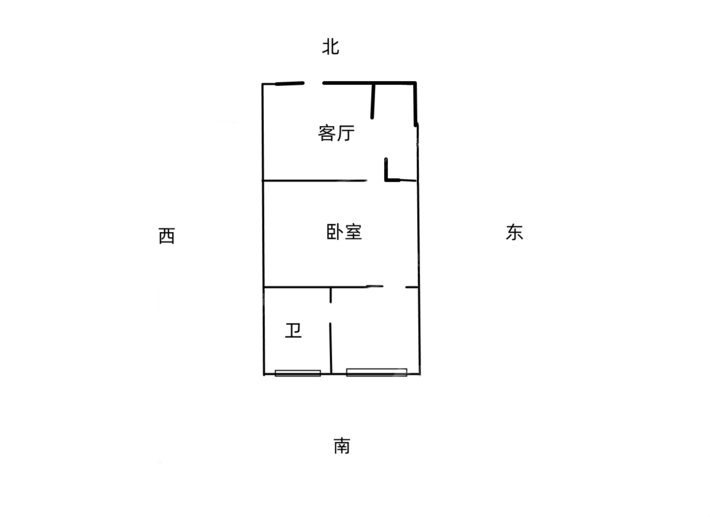 南湖小区1室1厅1卫29㎡