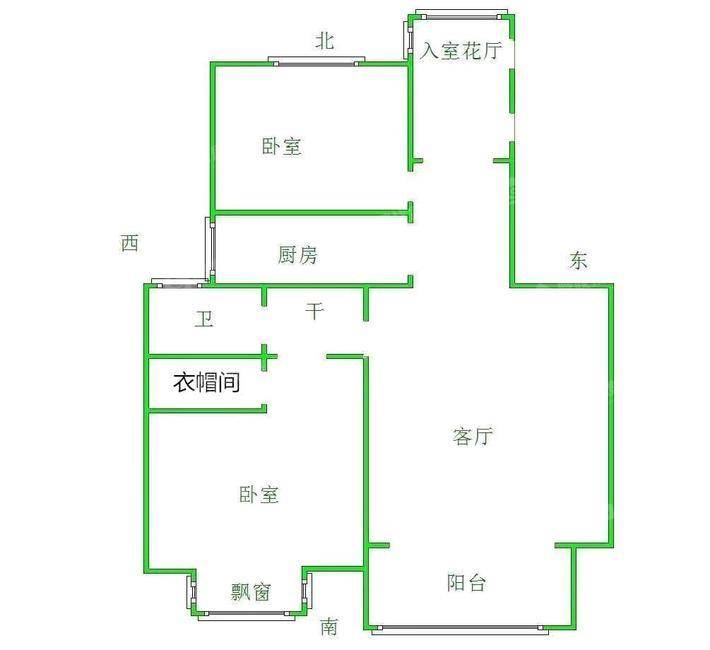 天成郡府东区2室2厅2卫99㎡