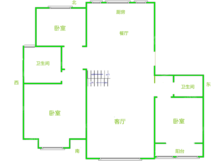 宏宇臻园（西区）3室2厅2卫136㎡