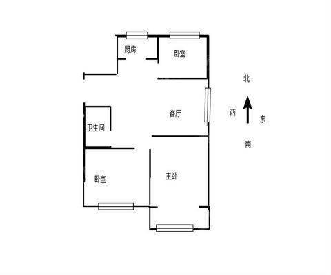 天成郡府东区3室2厅1卫114㎡