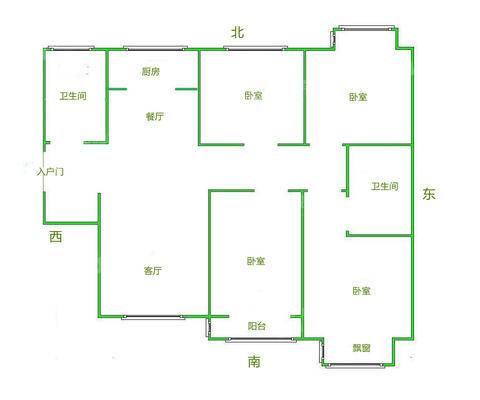 颐和文园东院4室2厅2卫157㎡