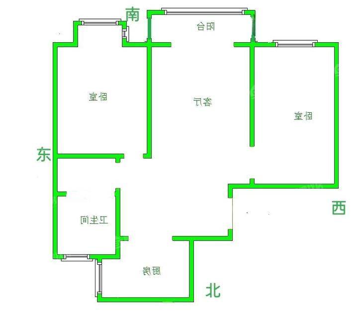 嘉禾一方一期2室2厅1卫90㎡