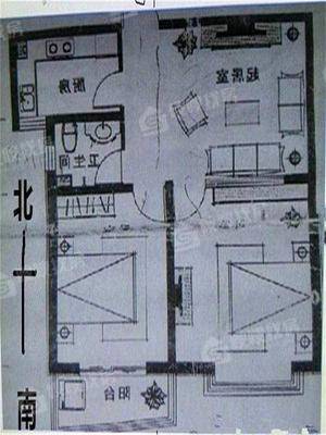 颐和文园东院2室2厅1卫81㎡