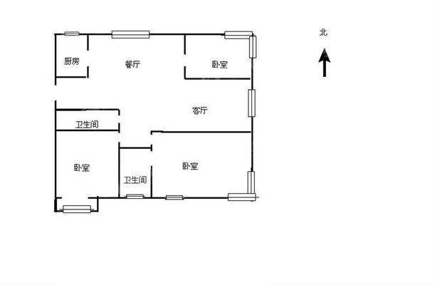 天成首府3室2厅1卫135㎡