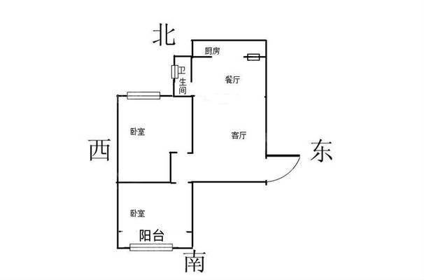 铁路新村2室1厅1卫65㎡