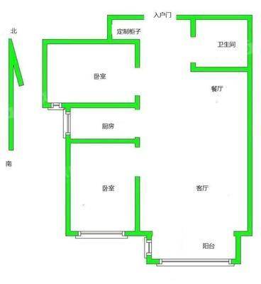 凤凰城（C区）2室2厅1卫97㎡