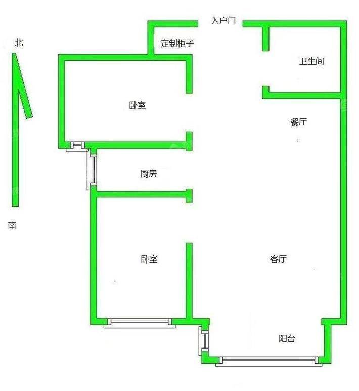 凤凰城（C区）2室2厅1卫97㎡