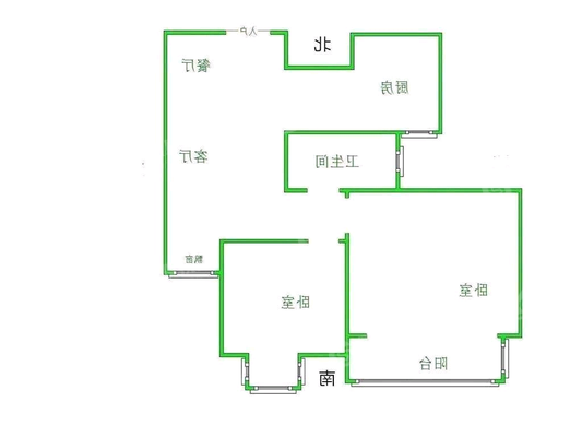 凤凰城（B区）2室2厅1卫73㎡