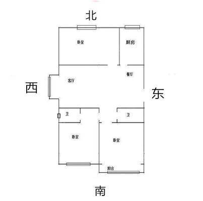 孔雀城B区3室2厅2卫125㎡