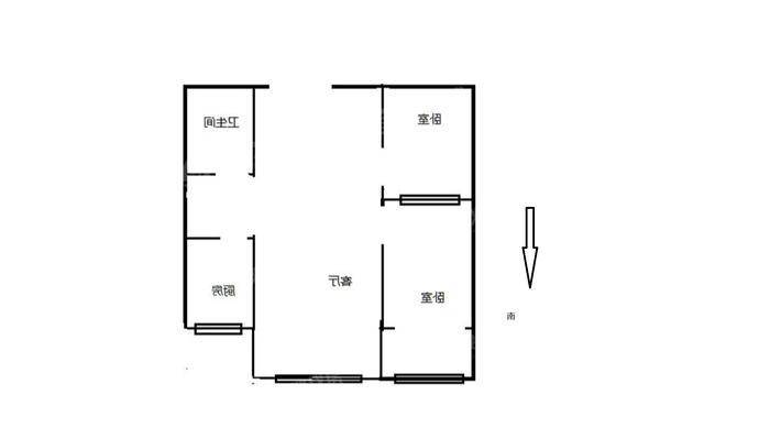 皇家壹里（C区）2室1厅1卫66㎡