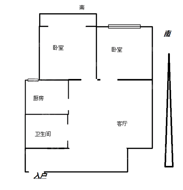 万华小区C区2室1厅1卫62㎡