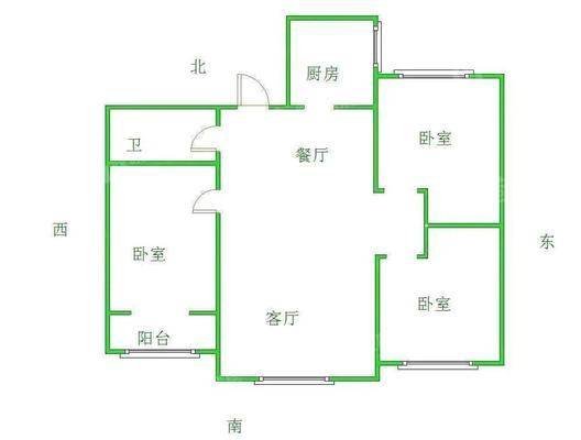 世纪家园3室2厅1卫120㎡