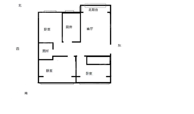 凤凰城（C区）3室2厅1卫118㎡