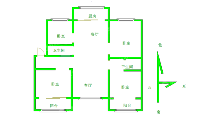 幞园新村4室2厅2卫145㎡