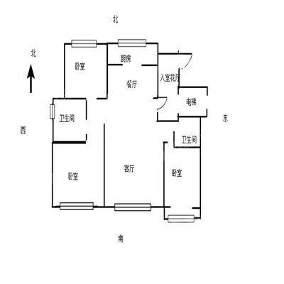 天成郡府西区3室2厅2卫136㎡