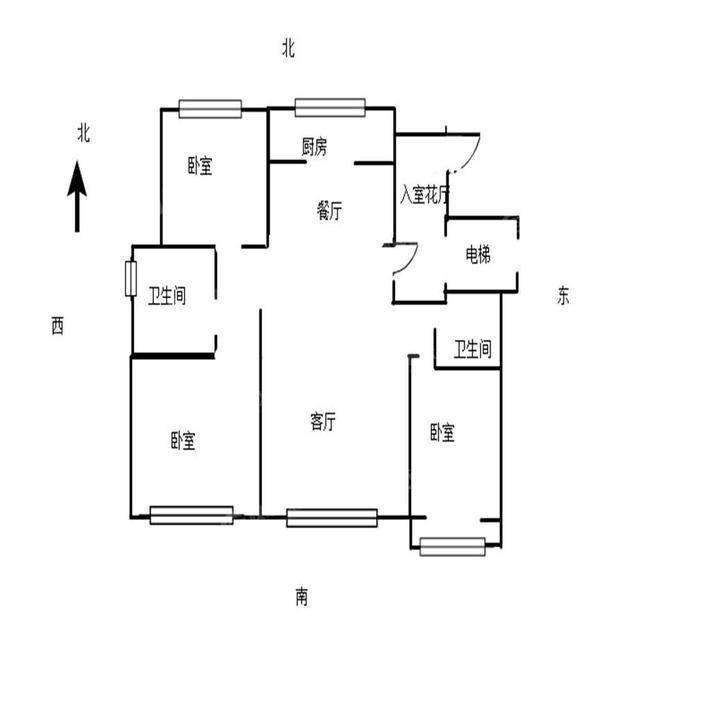 天成郡府西区3室2厅2卫136㎡