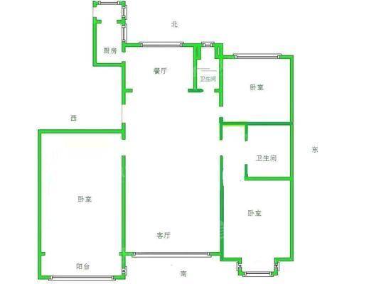 天成郡府东区3室2厅2卫136㎡