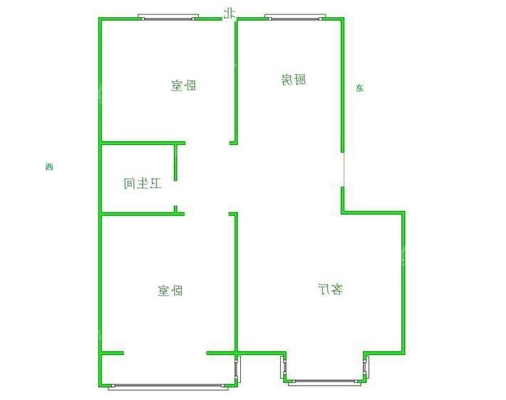 御宇国际二期（雅瑞苑）2室1厅1卫86㎡