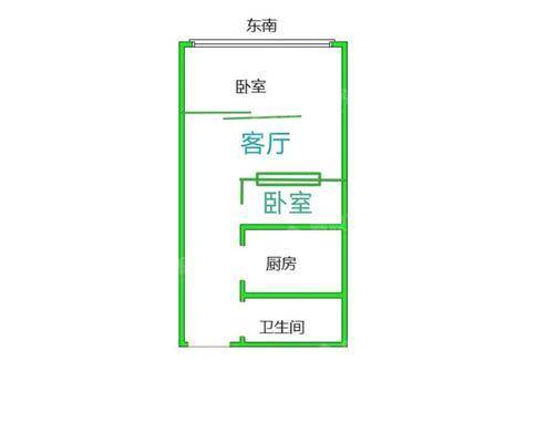 鼓楼上城西院1室1厅1卫58㎡