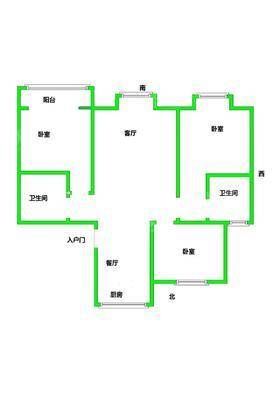 天成和园3室2厅2卫126㎡