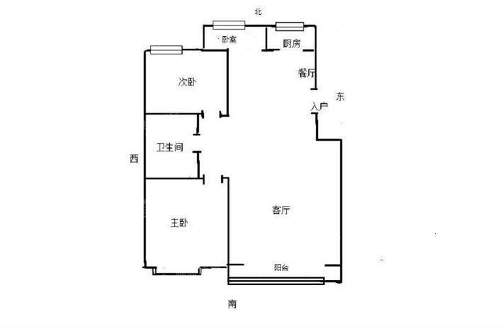 吉品花园名嘉花园二期2室2厅2卫95㎡