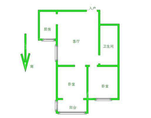 御宇国际一期（秀瑞苑）2室2厅1卫93㎡