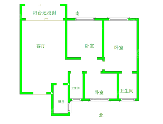凯德悦澜湾3室2厅1卫106㎡