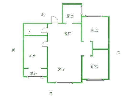 世纪家园3室2厅1卫118㎡