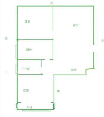 百合世嘉2室2厅1卫89㎡