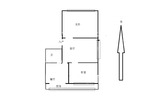 土产家属楼2室1厅1卫65㎡